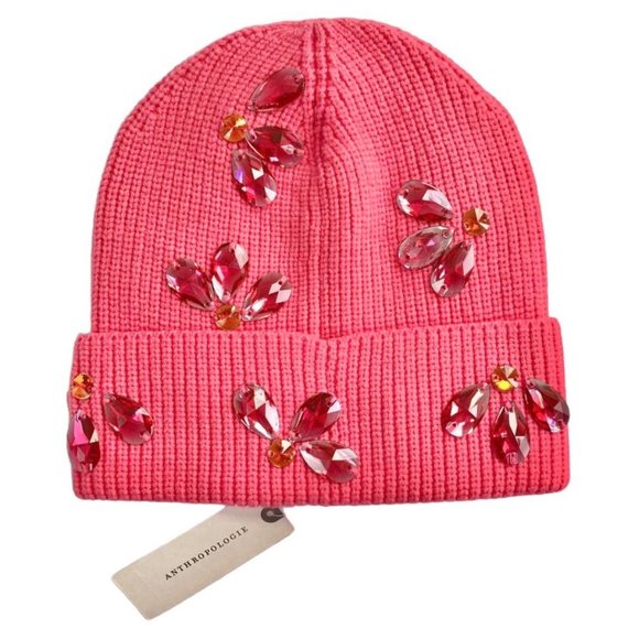Anthropologie Accessories - NWT Florette Embellished Beanie